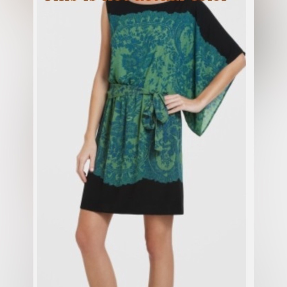 BCBG Max Azria Green and Black Women's Dress, excellent condition, Small
